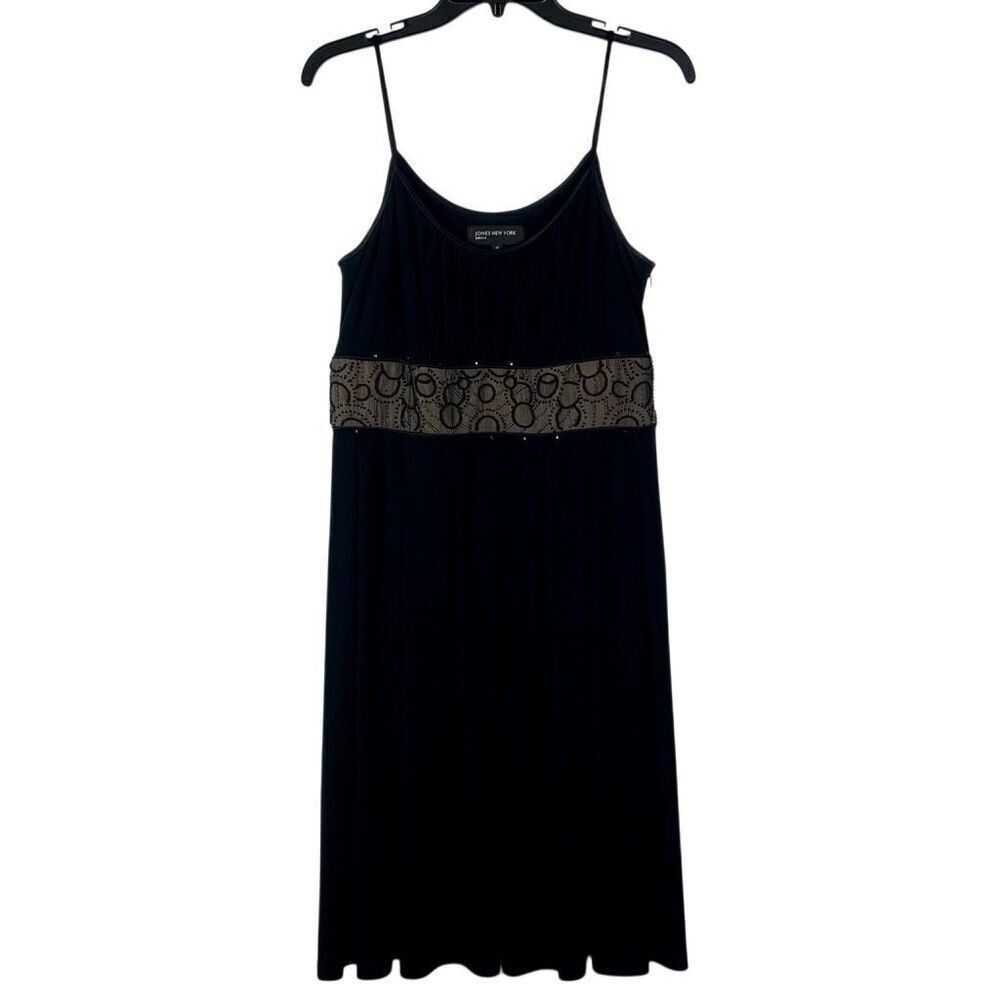 Jones New York Black Cocktail Mini Dress 10